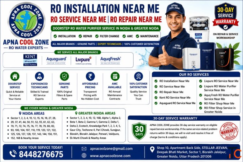 A to Z RO Water Purifier Sales Service in Noida Greater Noida Ghaziabad - APNA COOL ZONE