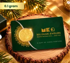 Laxmi Ganesh Gold Coin for Diwali Gifting MK Ghare Jewellers