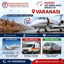 Panchmukhi Air Ambulance in Varanasi Works with a Skilled Team to Meet Your Needs