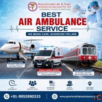 Panchmukhi Air Ambulance in Mumbai operates with a nationwide transport network
