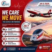 Falcon Emergency Train Ambulance in Ranchi- Assured Safety during Medical Journey