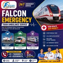 Falcon Low Cost Train Ambulance in Mumbai - Professional Medical Transfer with ICU support