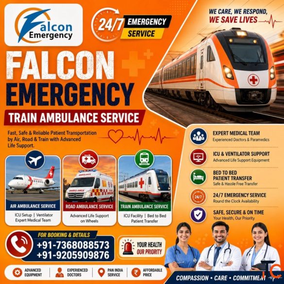 Falcon Emergency Hi Tech Train Ambulance in Ranchi- Medical Support at Every Step