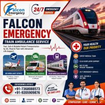 Falcon Emergency Hi Tech Train Ambulance from Mumbai- Safe Patient Transfers Across India