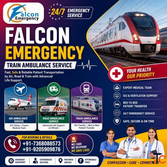 Falcon Affordable Train Ambulance in Bangalore- Complete Medical Support during Transit