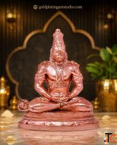 Hanuman Rose Gold Plating Idol