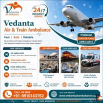 Easily book Vedanta Medical Air Ambulance in Ranchi at affordable rates