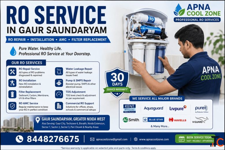 RO Service in Gaur Saundaryam - RO Repair Installation AMC APNA COOL ZONE