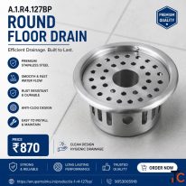 Stainless Steel Round Shape Floor Drain