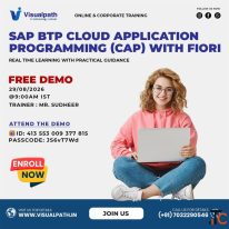 SAP BTP CAP Fiori Apps Free Demo by Experts