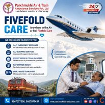 Panchmukhi Hi Tech Train Ambulance in Patna- Reliable Care in Motion