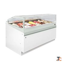 Elegant Gelato Display Cabinets for Ice Cream Parlours