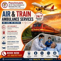 Panchmukhi Hi Tech Train Ambulance from Guwahati - Specialized Care 24X7 during Transit