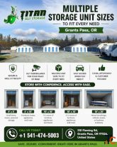 Secure Self Storage Unit in Grants Pass for Easy Storage