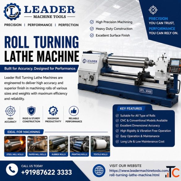 Roll Turning Lathe Machine Manufacturer in India Heavy Duty CNC Model
