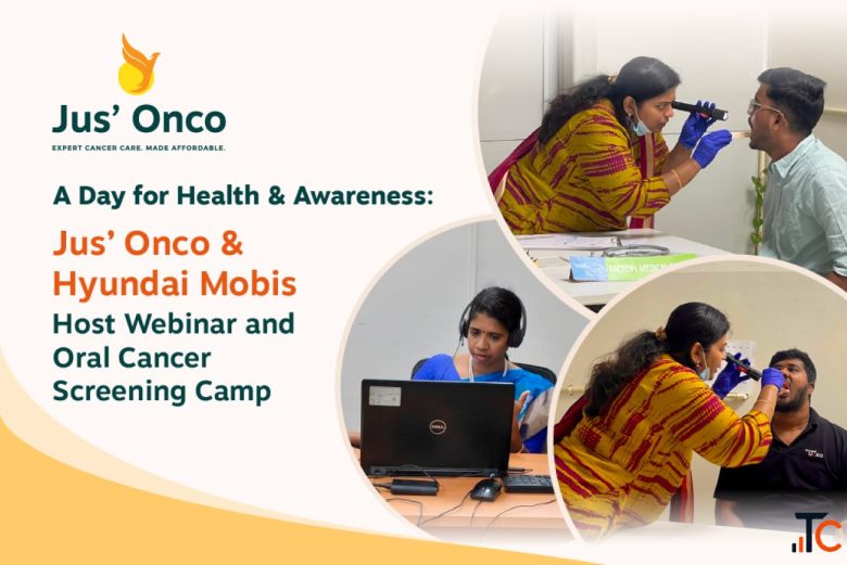 A Day for Health Awareness JusOnco Hyundai Mobis Host Webinar and Oral Cancer Screening Camp