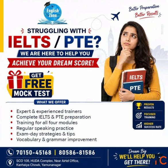 Best PTE Institute in Yamunanagar for Effective PTE Training
