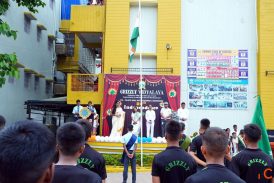 Flag Hoisting Independence Day Parade at Grizzly Vidyalaya