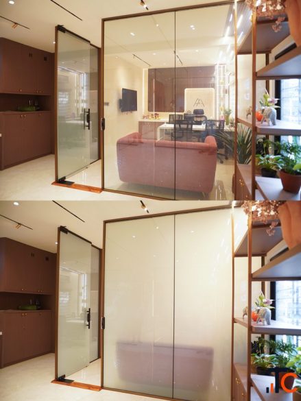 smart glass PDLC glass electric privacy glass laminated switchable glass