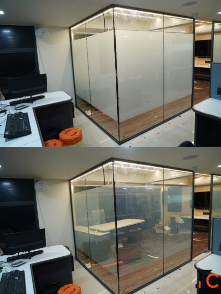 smart glass PDLC glass electric privacy glass laminated switchable glass