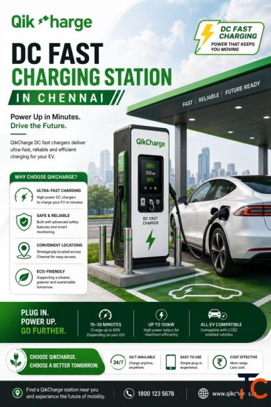 EV charging station in Chennai - QikCharge