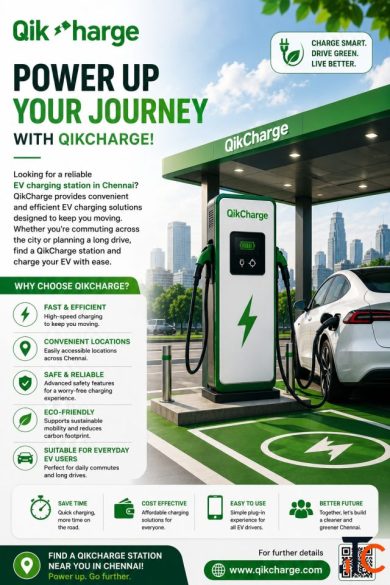 EV charging station in Chennai - QikCharge