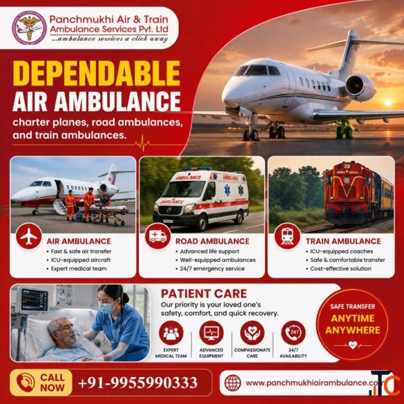 Panchmukhi Emergency Air Ambulance in Patna- Emergency Medical Transport Arranged on Time