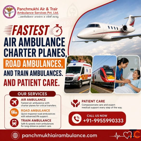 Panchmukhi Air Ambulance from Delhi - Advanced Life Supported Ambulances