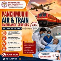 Panchmukhi Hi Tech Train Ambulance from Delhi- Safety is maintained throughout the way