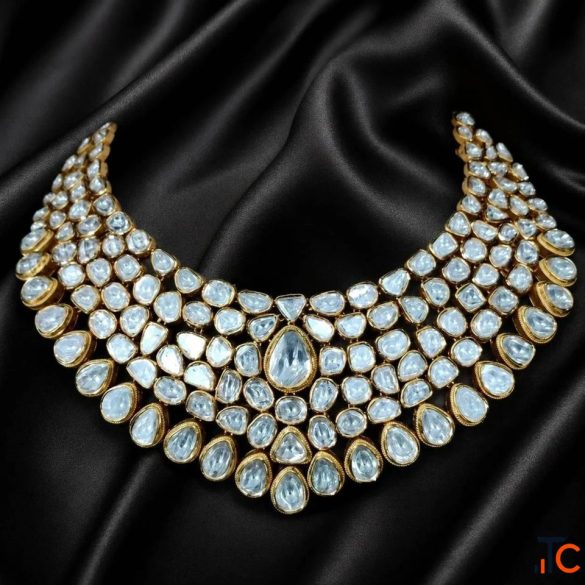 Polki Necklace Sets for Weddings Special Occasions