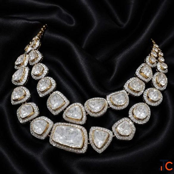 Polki Necklace Sets for Weddings Special Occasions