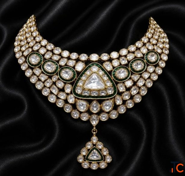 Polki Necklace Sets for Weddings Special Occasions