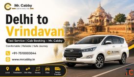 Delhi to Vrindavan Taxi Service - Distance Fare Route Booking