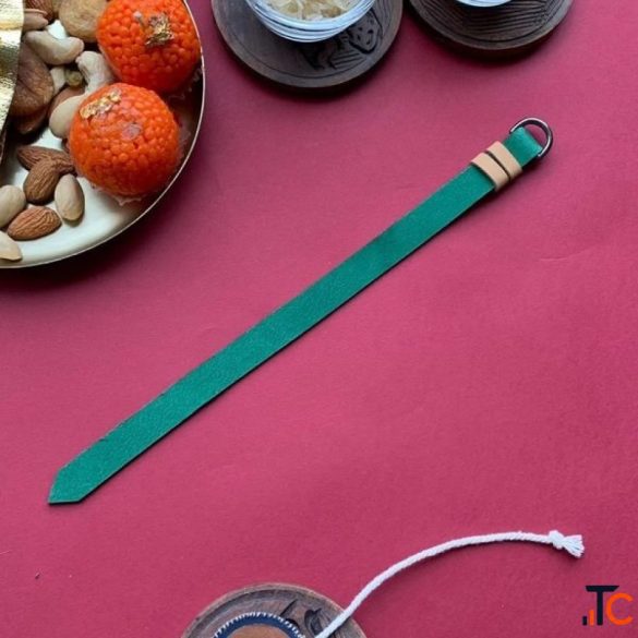 Ashlesha Leather Rakhi Handcrafted Raksha Bandhan Gift