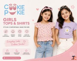 Stylish Girls Tops Shirts Online - Cookie Pookie