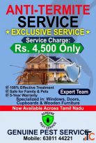 Post construction Anti-Termite service - compact service