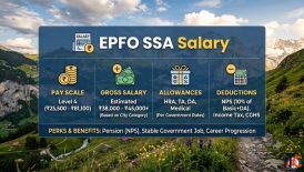 EPFO SSA Salary 2026 In-Hand Salary Pay Scale Allowances Benefits