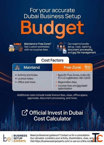 Dubai company registration fee
