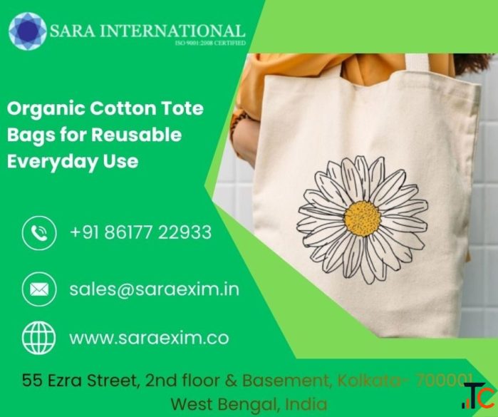 Organic Cotton Tote Bags for Reusable Everyday Use