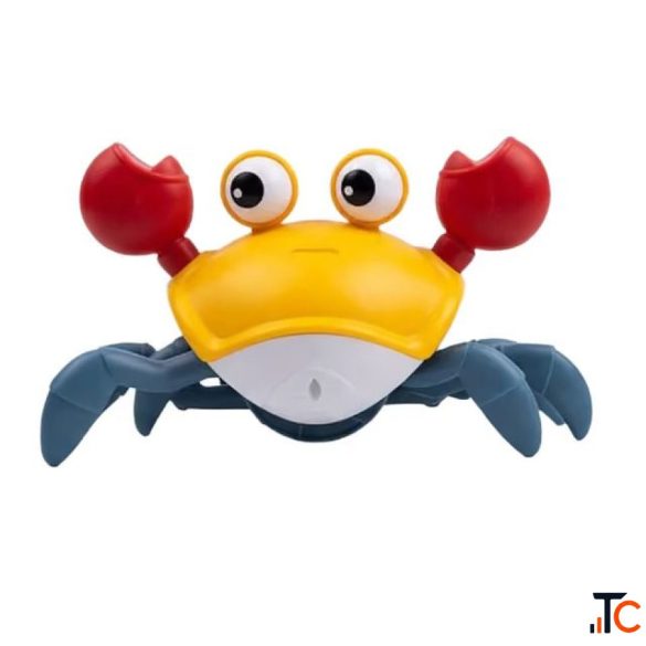 Musical Crawling Crab Toy for Babies with Lights Obstacle Sensor
