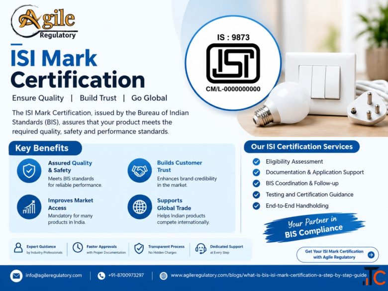 ISI Mark Certification Process and Requirements in India