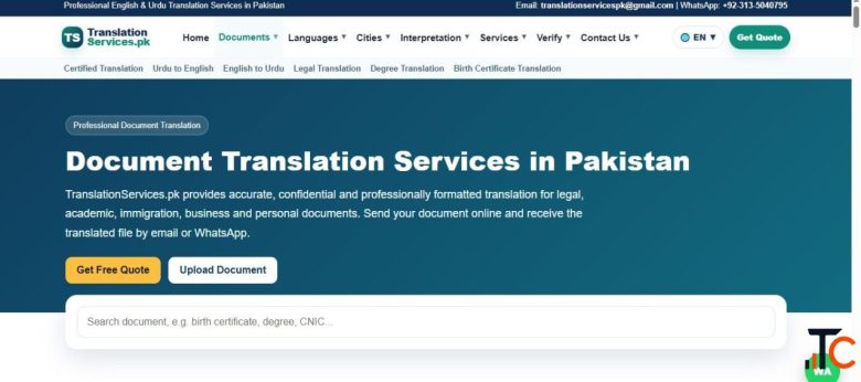 Online Translation service