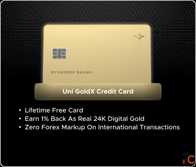 Uni GoldX Credit Card - Free RuPay Card With Unlimited Rewards