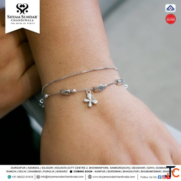 Silver Ladies Wristlet Silver Bangle Best Silver Showroom in Kanpur