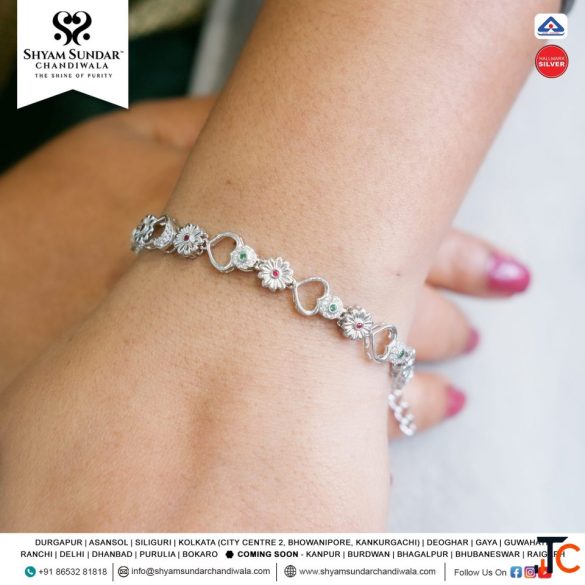 Silver Ladies Wristlet Silver Bangle Best Silver Showroom in Kanpur