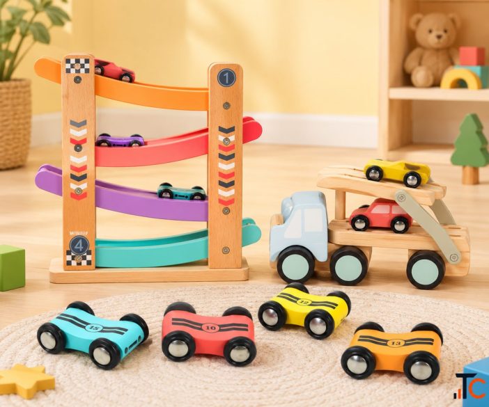 Car Toys For Kids - Fun Wooden Cars and Racing Toys