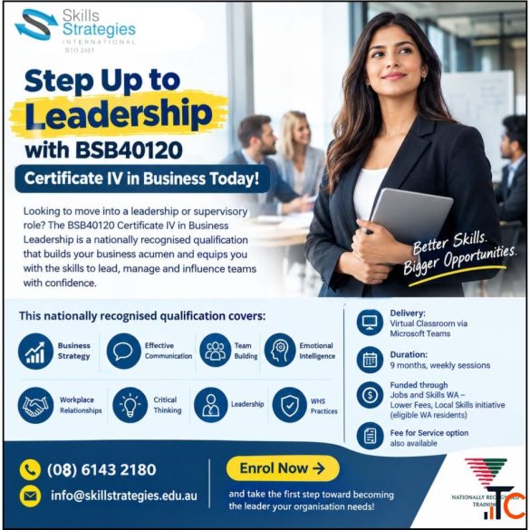 Step Up to Leadership with BSB40120 Certificate IV