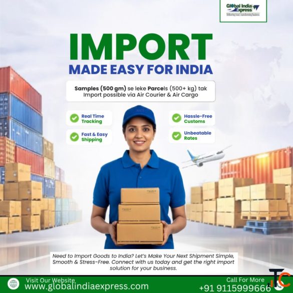 Import Courier Services From Spain to Delhi Global India Express