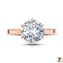 1 Carat Lab Grown Diamond Solitaire Rings
