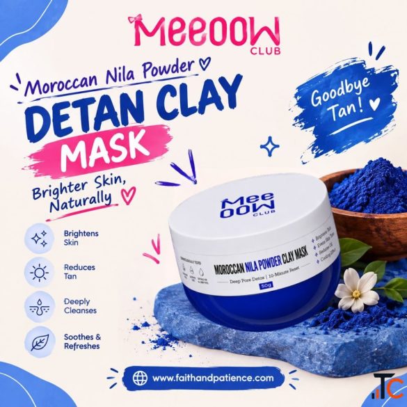 Meeoow Club Moroccan Nila Powder De-Tan Clay Mask